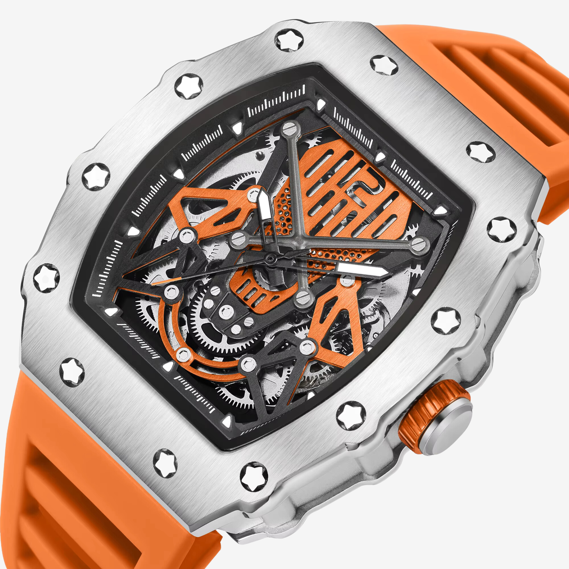 ChronoSport Orange Automatic Skeleton - Sport Edition™